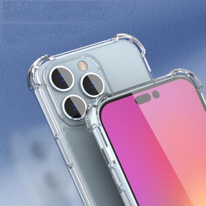 Bild 4,  iPhone 14 Pro Skal Shockproof AirBag Transparent - Teknikhallen.se