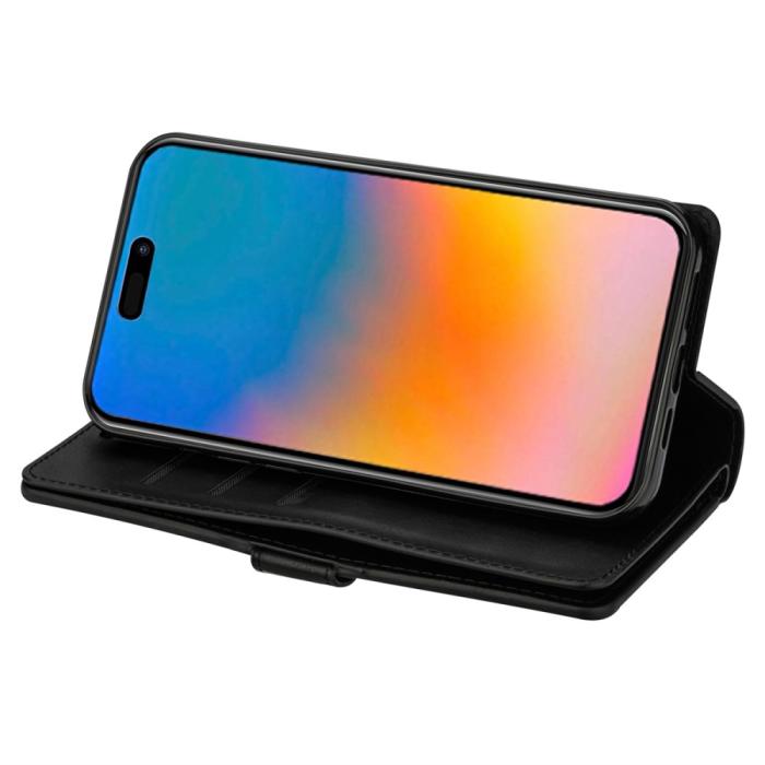 Bild 3,  iPhone 15 Plus Multifunktionellt Fodral Svart - Teknikhallen.se