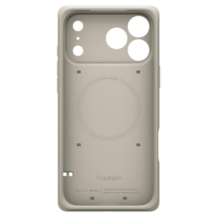 Bild 4, Spigen Spigen iPhone 17 Pro Max Skal MagSafe Classic LS Stone - Teknikhallen.se
