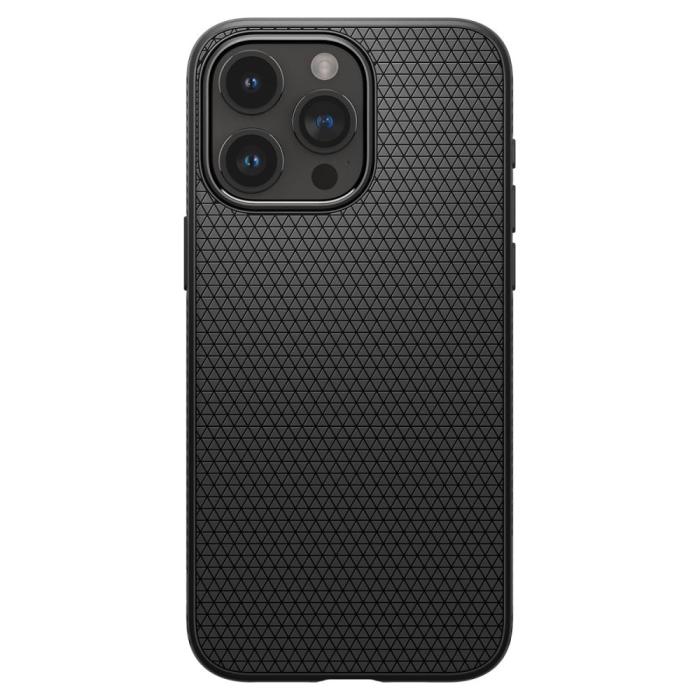 Bild 2, Spigen Spigen iPhone 15 Pro Skal Liquid Air Matt Svart - Teknikhallen.se