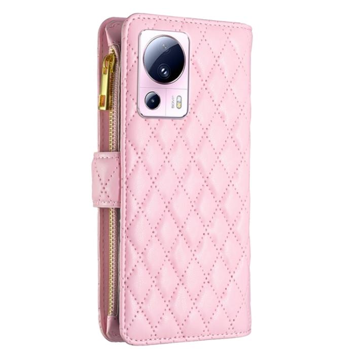 Bild 3, BINFEN BINFEN Xiaomi 13 Lite 5G Fodral Diamond Multifunktionell Rosa - Teknikhallen.se