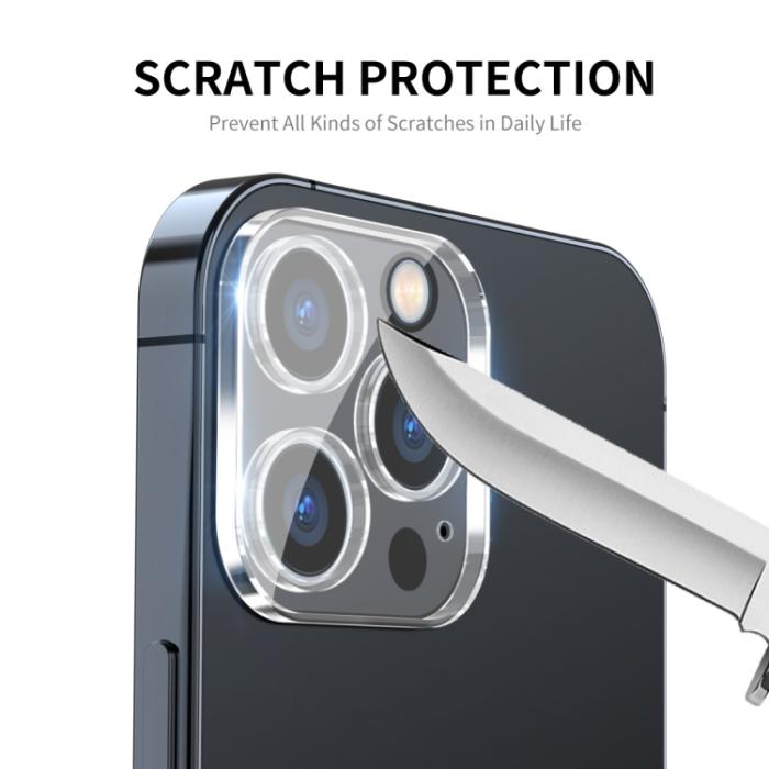 Bild 4, ENKAY ENKAY iPhone 15 Pro / 15 Pro Max 2-PACK Linsskydd Härdat Glas - Teknikhallen.se