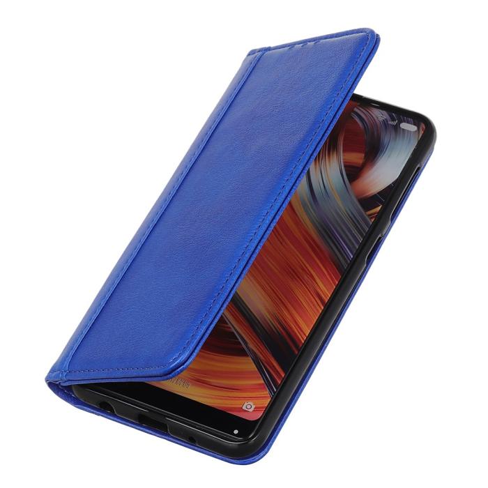 Bild 5,  Samsung Galaxy S22 Plus Fodral Flip Split Läder Blå - Teknikhallen.se