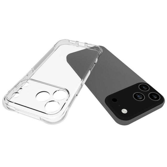Bild 2,  iPhone 17 Pro Max Skal Shockproof TPU Transparent - Teknikhallen.se