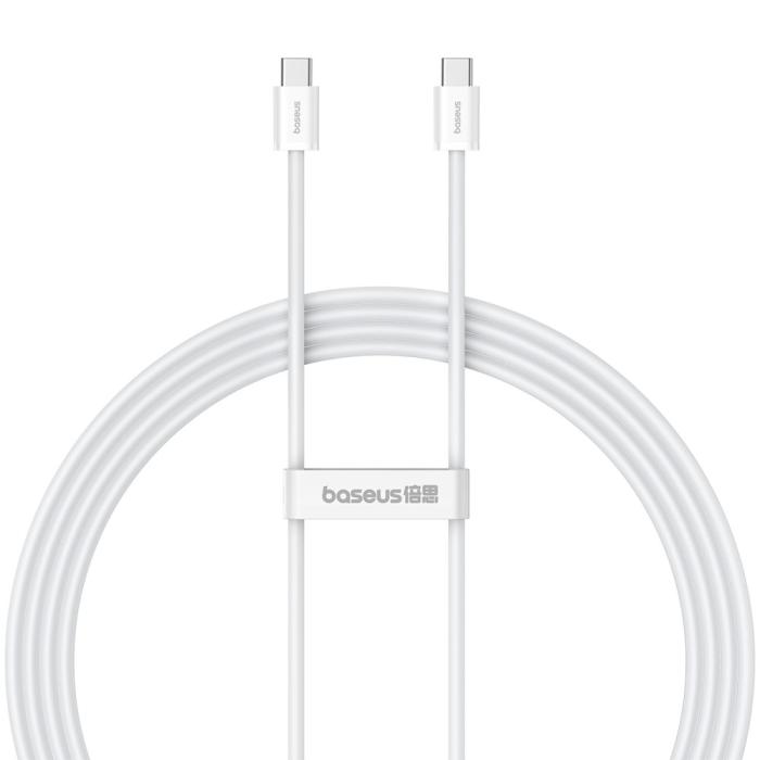 Bild 6, BASEUS Baseus 2m 30W PD USB-C - USB-C Kabel Superior Series 2 Vit - Teknikhallen.se