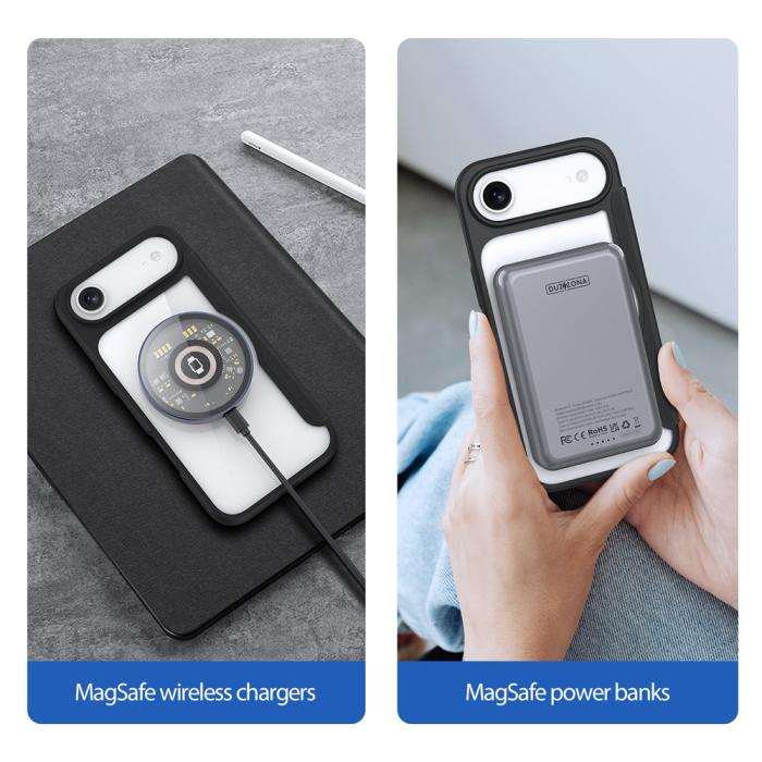 Bild 4, DUX DUCIS DUX DUCIS iPhone Air Fodral MagSafe Skin X Pro Svart - Teknikhallen.se