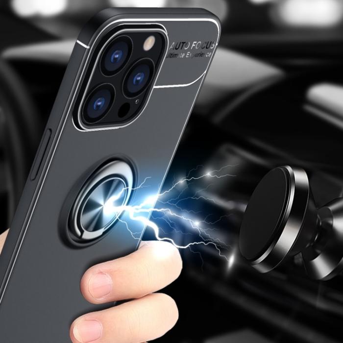 Bild 6,  iPhone 14 Pro Max Skal Ring Blå - Teknikhallen.se