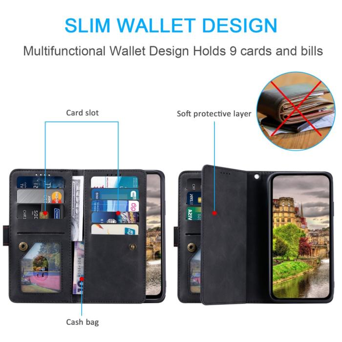 Bild 5,  Xiaomi Redmi Note 14 Pro/Pro Plus 5G Fodral Multifunktionell Svart - Teknikhallen.se