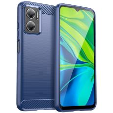  Xiaomi Redmi 10 5G Skal Borstad St&aring;l Textur Bl&aring; - Teknikhallen.se