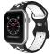 ColorPop Sportarmband Dual-Color Apple Watch 42/44/45/49 mm (M/L) Svart/Vit - Teknikhallen.se