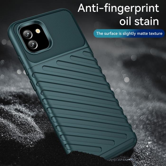Bild 5,  Samsung Galaxy A03 Skal Twill Textur Grön - Teknikhallen.se