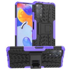  Xiaomi Redmi Note 11 Pro 5G Skal St&ouml;tt&aring;ligt med St&ouml;d Lila - Teknikhallen.se