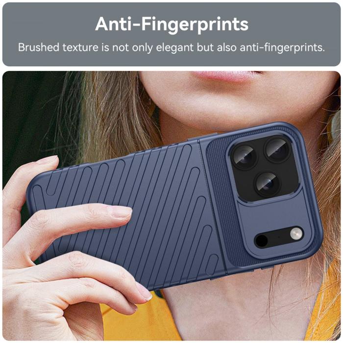 Bild 6,  iPhone 18 Pro Max/17 Pro Max TPU Skal Vävt Mönster Blå - Teknikhallen.se