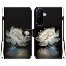  Samsung Galaxy A27 5G Fodral L&auml;der Blomma Vit - Teknikhallen.se