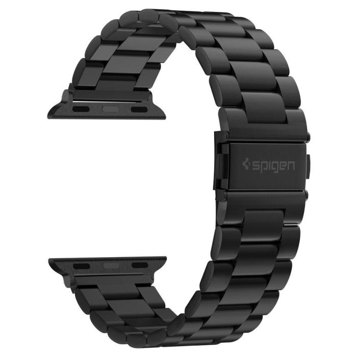 Bild 2, Spigen Spigen Apple Watch 42/44/45/46/49 mm Armband Modern Fit Svart - Teknikhallen.se