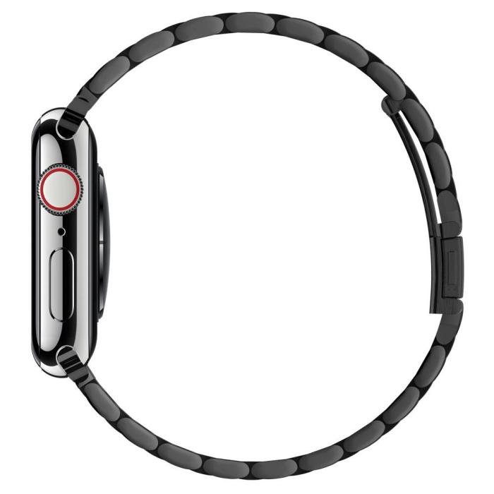 Bild 4, Spigen Spigen Apple Watch 42/44/45/46/49 mm Armband Modern Fit Svart - Teknikhallen.se