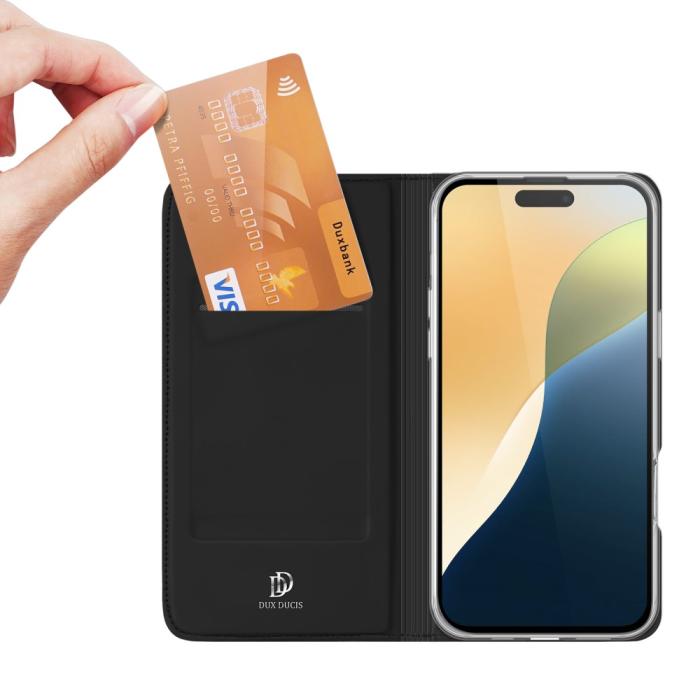 Bild 2, DUX DUCIS DUX DUCIS iPhone 16 Plus Fodral Skin Pro Series Svart - Teknikhallen.se
