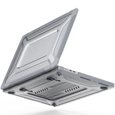  MacBook Pro 16 2021-2023 Skal Med Kickstand Gr&aring; - Teknikhallen.se