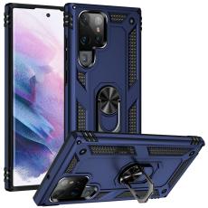  Samsung Galaxy S22 Ultra Skal Hybrid Ring Bl&aring; - Teknikhallen.se
