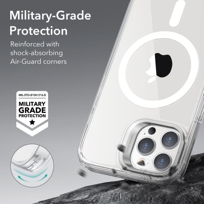 Bild 5, ESR ESR iPhone 14 Pro Skal Kickstand HaloLock MagSafe Transparent - Teknikhallen.se