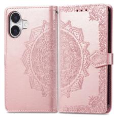  iPhone 16 Plus Fodral Mandala L&auml;der Ros&eacute;guld - Teknikhallen.se