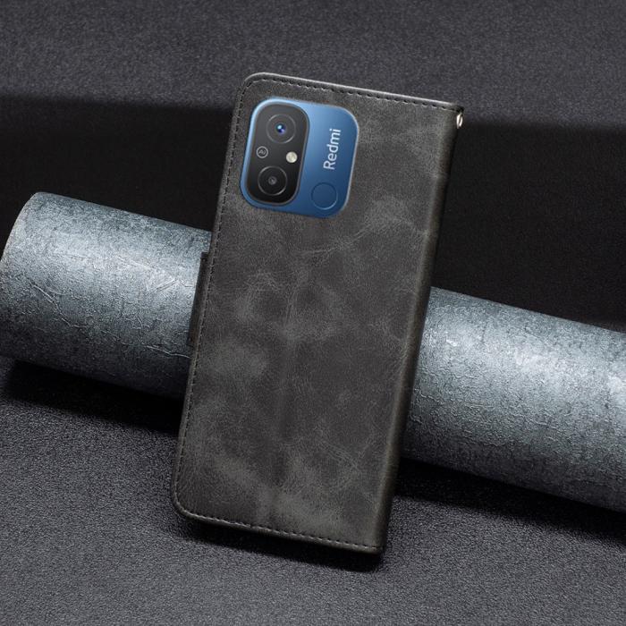 Bild 4,  Xiaomi Redmi 12C 4G Fodral Shark Solid Läder Svart - Teknikhallen.se