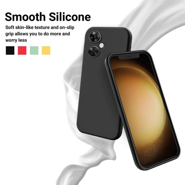 Bild 3,  OnePlus Nord CE 3 Lite 5G Skal Liquid Silikon Svart - Teknikhallen.se