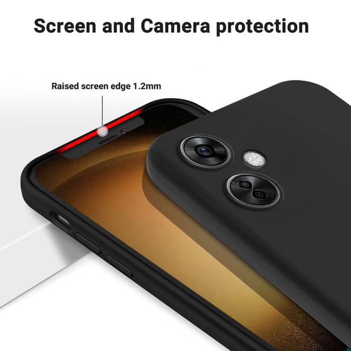Bild 4,  OnePlus Nord CE 3 Lite 5G Skal Liquid Silikon Svart - Teknikhallen.se