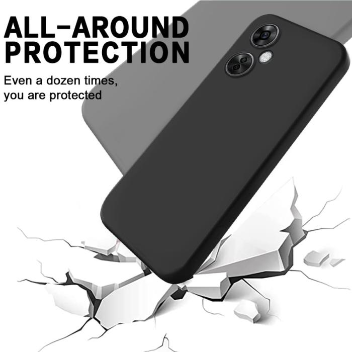 Bild 5,  OnePlus Nord CE 3 Lite 5G Skal Liquid Silikon Svart - Teknikhallen.se