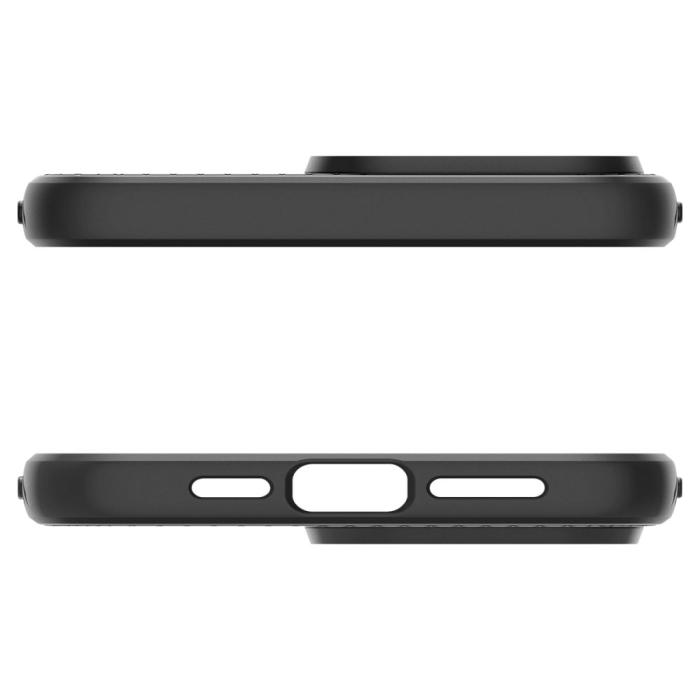 Bild 6, Spigen Spigen iPhone 15 Pro Skal Liquid Air Matt Svart - Teknikhallen.se