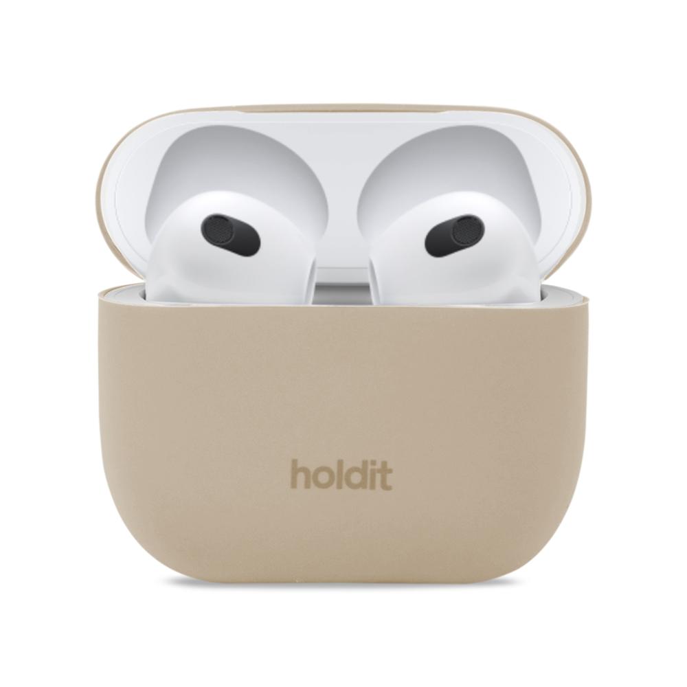 holdit holdit AirPods 3 Skal Silikon Latte Beige - Teknikhallen.se