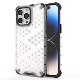  iPhone 15 Pro Max Skal Honeycomb Shockproof Vit - Teknikhallen.se