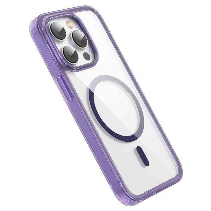 Bild 3, ColorPop ColorPop iPhone 14 Pro Max Skal CH MagSafe Transparent/Lila - Teknikhallen.se