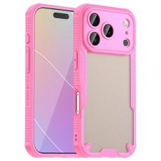  iPhone 18 Pro Max/17 Pro Max Skal Frostat Transparent/Rosa - Teknikhallen.se