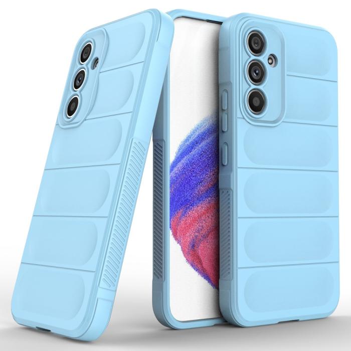 Bild 6,  Samsung Galaxy A54 5G Skal Magic Shield TPU Ljus Blå - Teknikhallen.se