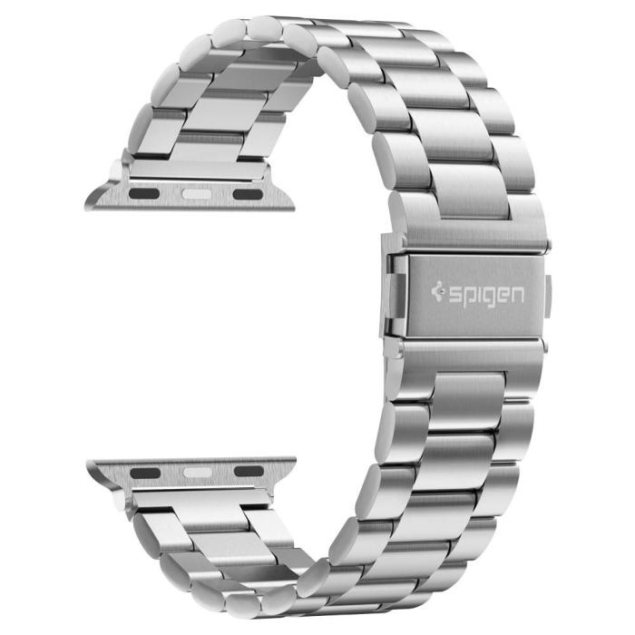 Bild 2, Spigen Spigen Apple Watch 42/44/45/46/49mm Armband Modern Fit Silver - Teknikhallen.se