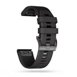 Tech-Protect Tech-Protect Garmin Fenix 26 mm Armband Smooth Svart - Teknikhallen.se