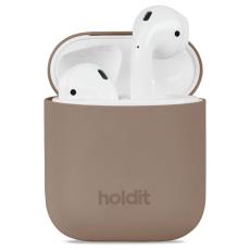 holdit holdit AirPods Nyg&aring;rd Skal Silikon Mocha Brown - Teknikhallen.se