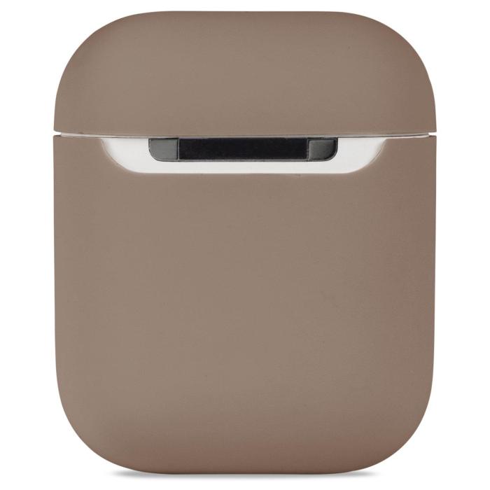 Bild 2, holdit holdit AirPods Nygård Skal Silikon Mocha Brown - Teknikhallen.se