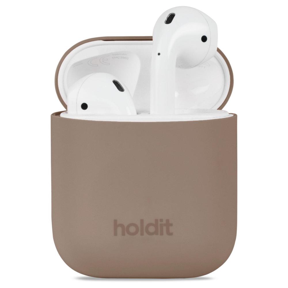 holdit holdit AirPods Nygård Skal Silikon Mocha Brown - Teknikhallen.se