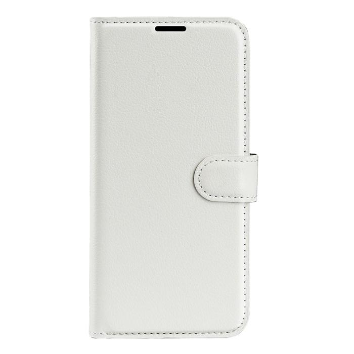 Bild 5,  Samsung Galaxy S25 Fodral Litchi Läder Vit - Teknikhallen.se