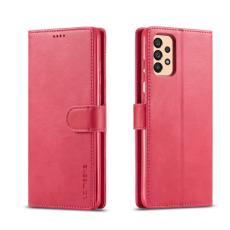 LC.IMEEKE LC.IMEEKE Samsung Galaxy A33 5G Fodral L&auml;der R&ouml;d/Rosa - Teknikhallen.se