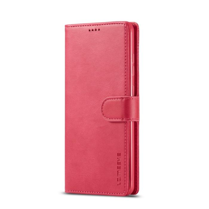 Bild 2, LC.IMEEKE LC.IMEEKE Samsung Galaxy A33 5G Fodral Läder Röd/Rosa - Teknikhallen.se