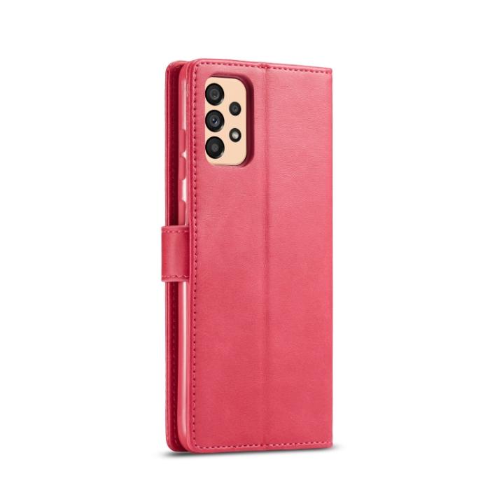 Bild 3, LC.IMEEKE LC.IMEEKE Samsung Galaxy A33 5G Fodral Läder Röd/Rosa - Teknikhallen.se