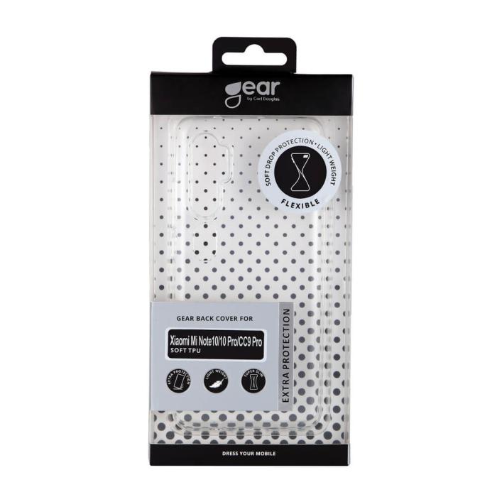 Bild 2, Gear GEAR Xiaomi Mi Note 10 / Note 10 Pro Skal TPU Transparent - Teknikhallen.se