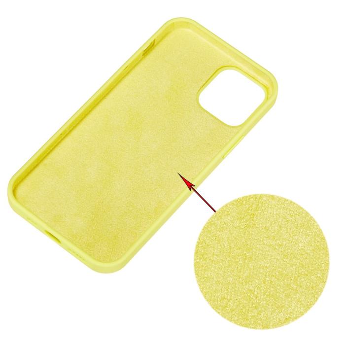 Bild 3,  iPhone 13 Skal Liquid Silikon Gul - Teknikhallen.se