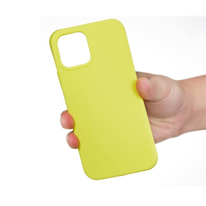Bild 4,  iPhone 13 Skal Liquid Silikon Gul - Teknikhallen.se