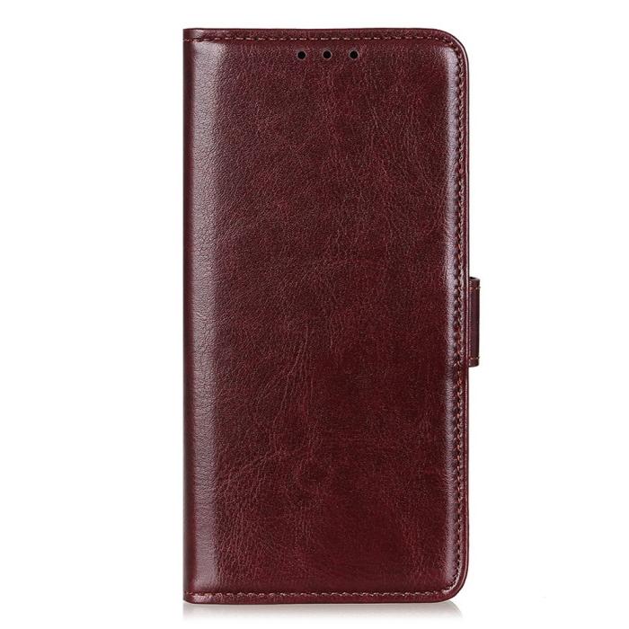 Bild 5,  Samsung Galaxy A16 Fodral Crazy Horse Läder Brun - Teknikhallen.se