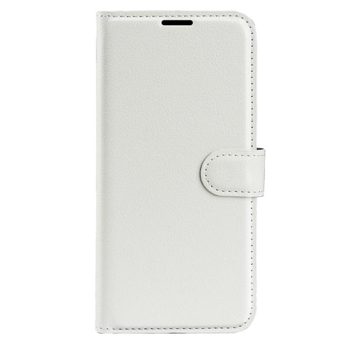 Bild 5,  Motorola Edge 50 Pro 5G Litchi Läder Fodral Vit - Teknikhallen.se