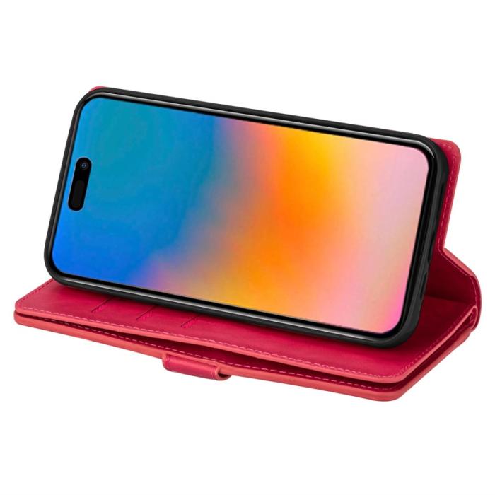 Bild 3,  iPhone 15 Plus Multifunktionellt Fodral Röd - Teknikhallen.se